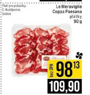 Le Meraviglie Coppa Paesana plátky 90 g 