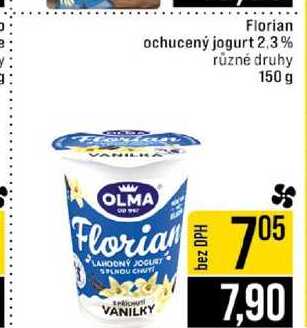 Florian ochucený jogurt 2.3% různé druhy 150 g 