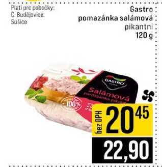 Gastro pomazánka salámová pikantni 120 g