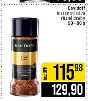 Davidoff instantní káva různé druhy 90-100 g 