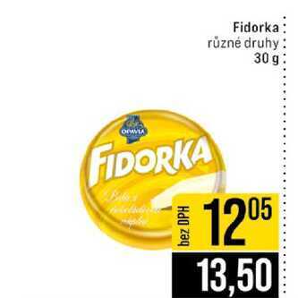 Fidorka různé druhy 30 g