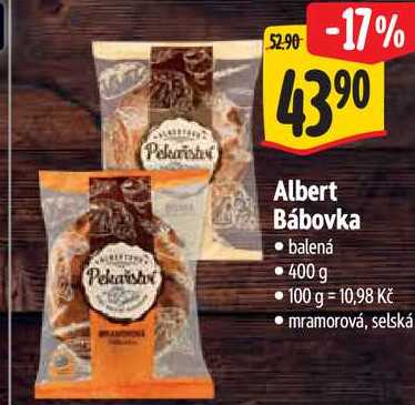 Albert Bábovka, 400 g