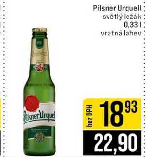 Pilsner Urquell světlý ležák 0,33l