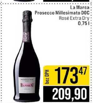 La Marca Prosecco Millesimato DOC Rose Extra Dry 0,75l
