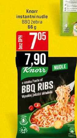 Knorr instantni nudle BBQ žebra 66 g