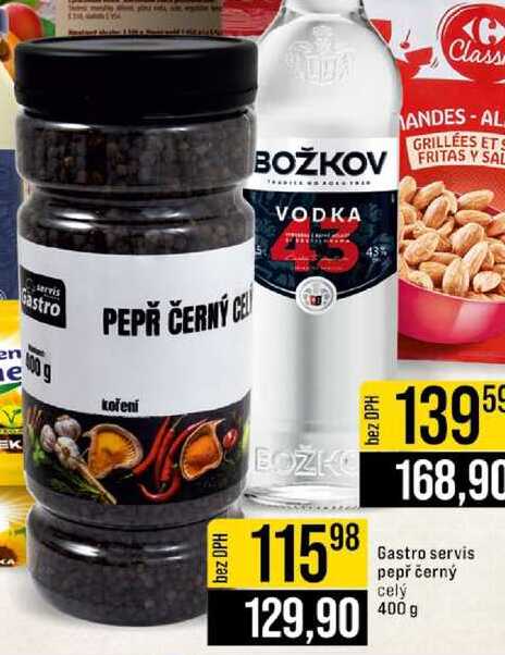 Gastro servis pepř černý celý 400 g 