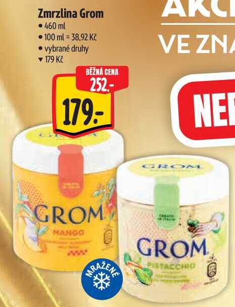Zmrzlina Grom, 460 ml 