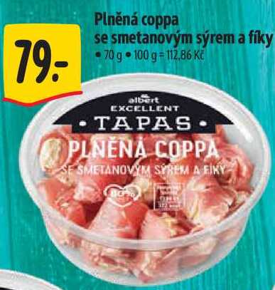 Plněná coppa se smetanovým sýrem a fíky, 70 g 