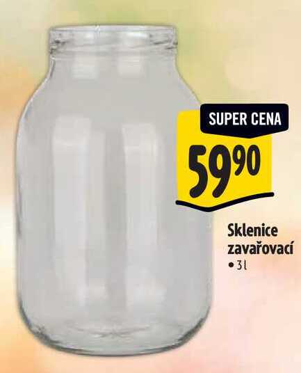 Sklenice zavařovací 3 l