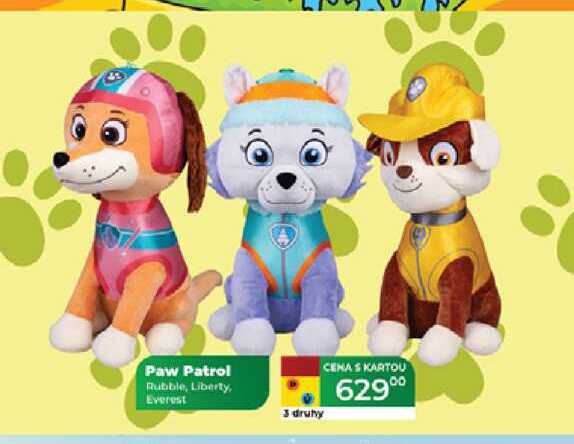 Paw Patrol Rubble, Liberty, Everest 