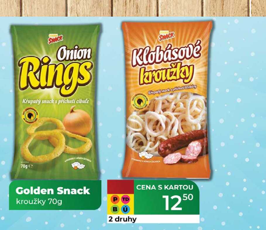 Golden Snack kroužky 70g 