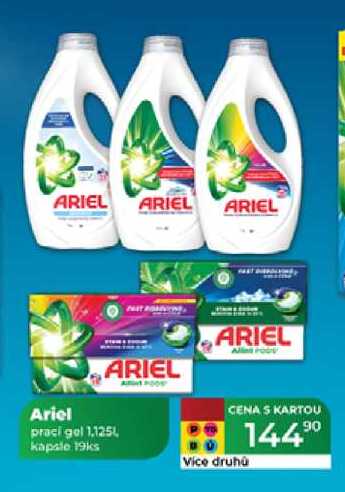 Ariel praci gel 1.125L kapsle 19ks 