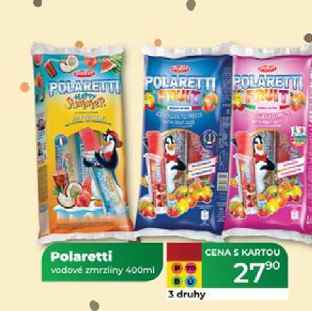 Polaretti vodové zmrzliny 400ml 
