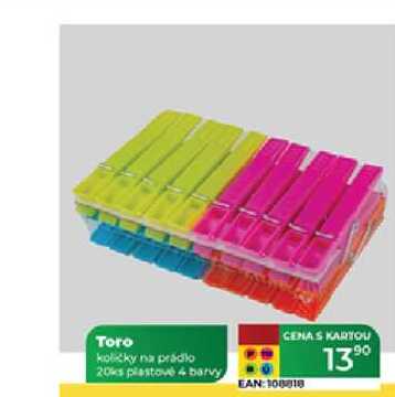 Toro količky na prádlo 20ks plastové  