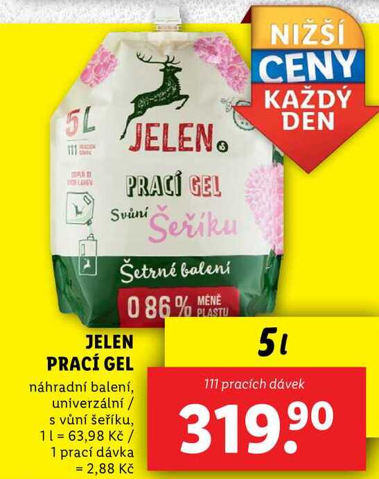 JELEN PRACÍ GEL, 111 PD