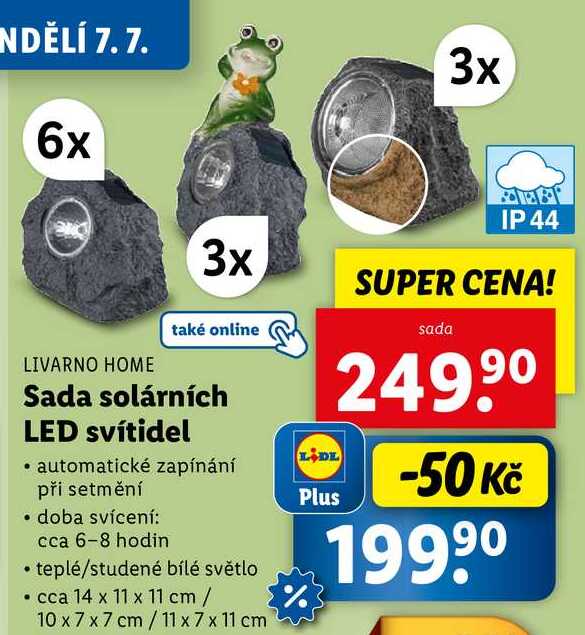 Sada solárních LED svítidel 