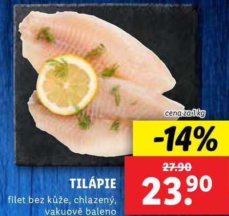 TILÁPIE, cena za 1 kg