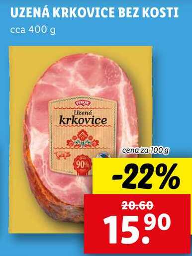 UZENÁ KRKOVICE BEZ KOSTI, cena za 100 g