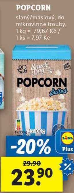 POPCORN, 3x 100 g