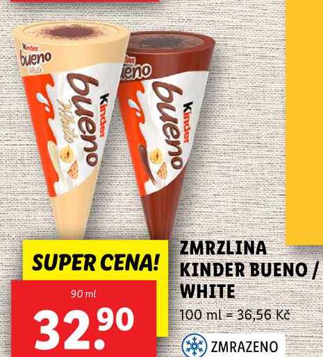 ZMRZLINA KINDER BUENO/WHITE, 90 ml