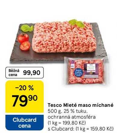Tesco Mleté maso míchané, 500 g