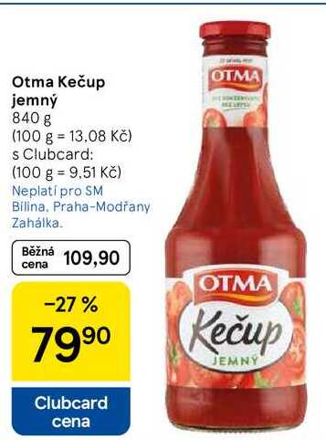 Otma Kečup jemný, 840 g  
