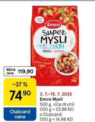 Emco Mysli, 500 g, více druhů 