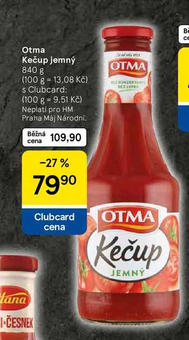 Otma Kečup jemný, 840 g 