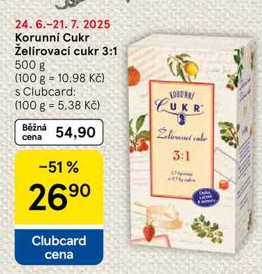 Korunní Cukr Želírovací cukr 3:1, 500 g  