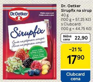 Dr. Oetker Sirupfix na sirup, 40 g 