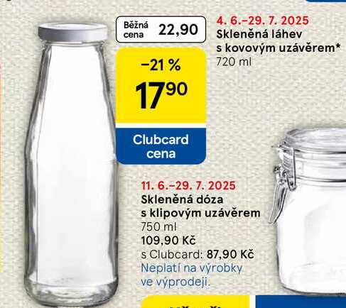 Skleněná láhev s kovovým uzávěrem, 720 ml  