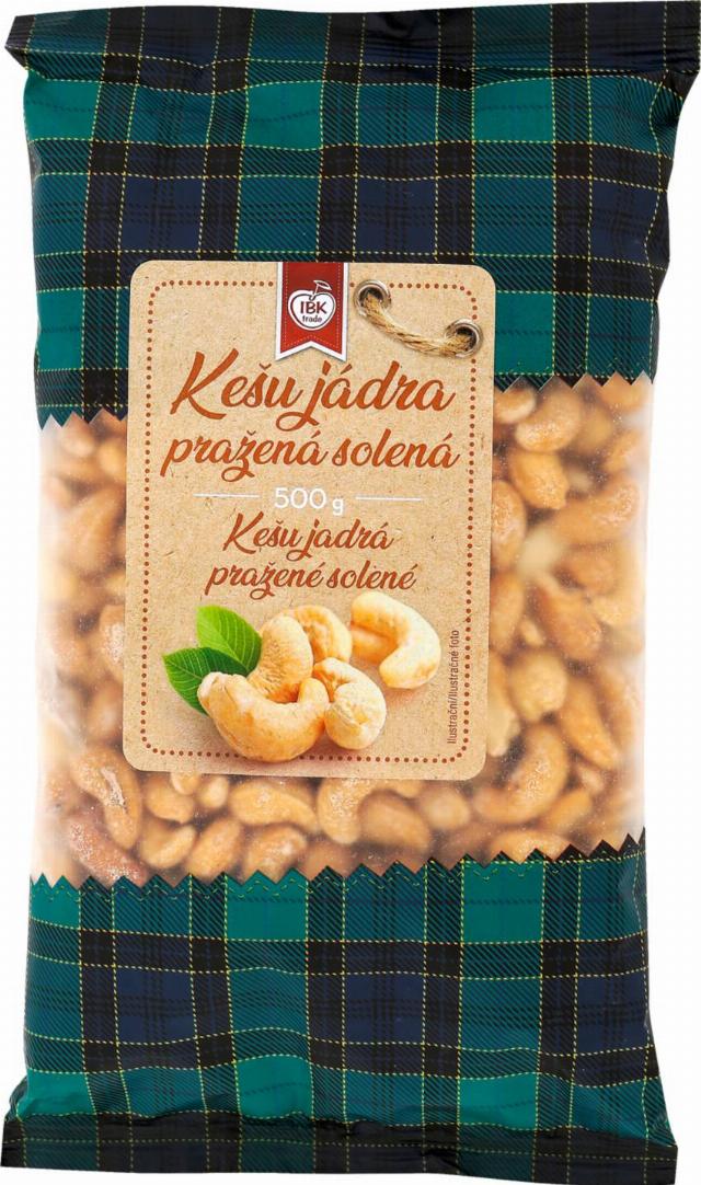 IBK Kešu jádra Pražené solené