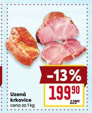 Uzená krkovice cena za 1 kg  