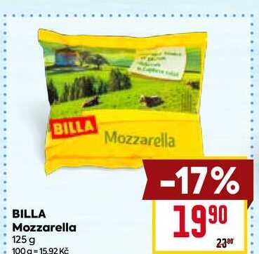 BILLA Mozzarella 125 g  