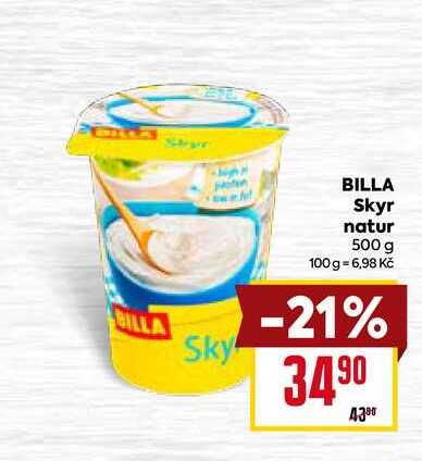  BILLA Skyr natur 500 g 