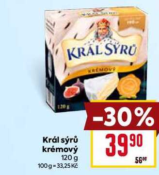  Král sýrů krémový 120 g 