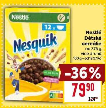 Nestlé Dětské cereálie od 375 g