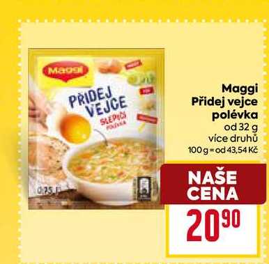 Maggi Přidej vejce polévka od 32 g více druhů 