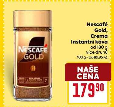Nescafé Gold, Crema Instantni Κáva od 180 g
