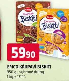 Emco křupaví biskiti 350 g vybrané druhy