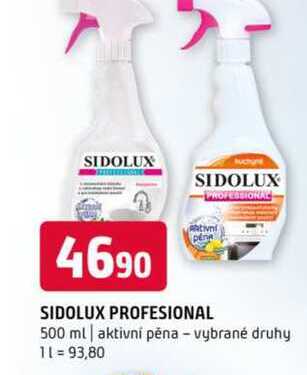 Sidolux profesional 500 ml aktivní pěna vybrané druhy 