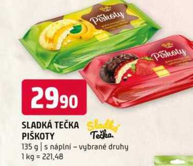 Piškoty 135 g s náplní
