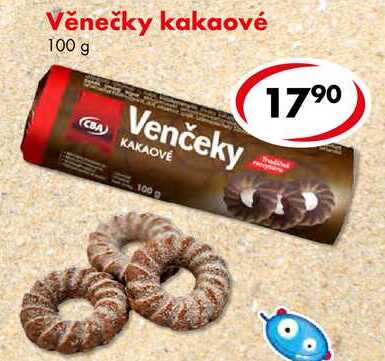 Věnečky kakaové, 100 g 