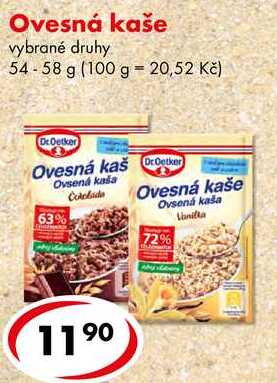 Ovesná kaše, 54-58 g