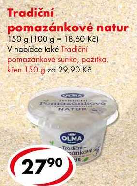 Tradiční pomazánkové natur, 150 g