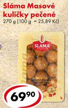 Sláma Masové kuličky pečené, 270 g 