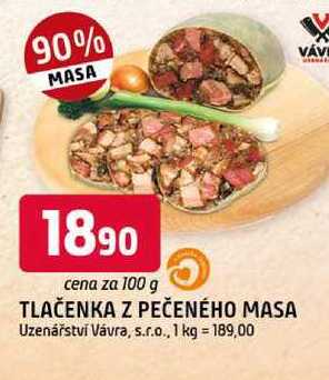 TLAČENKA Z PEČENÉHO MASA 100g
