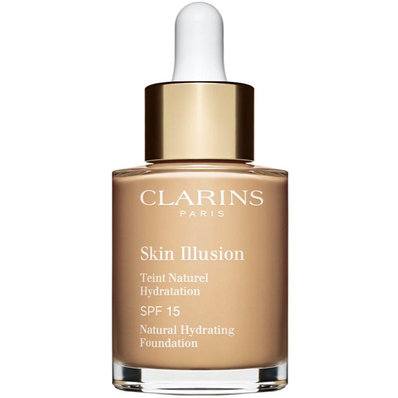 Clarins Skin Illusion Natural Hydrating Foundation rozjasňující hydratační make-up SPF 15 odstín 106N Vanilla 30 ml