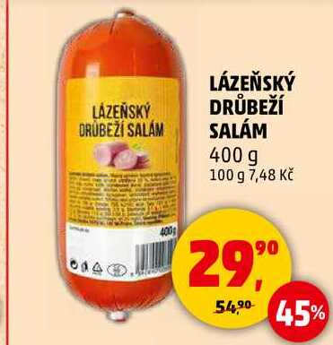LÁZEŇSKÝ DRŮBEŽÍ SALÁM, 400 g 