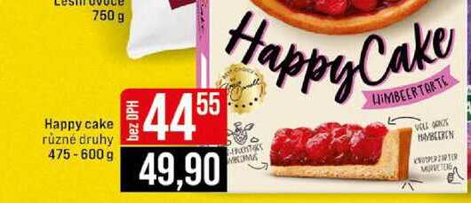 Happy cake různé druhy 475-600 g 
